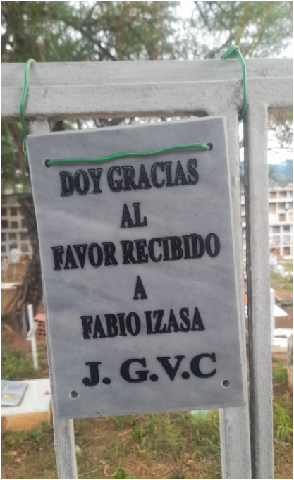 Lápida del Mico Isaza