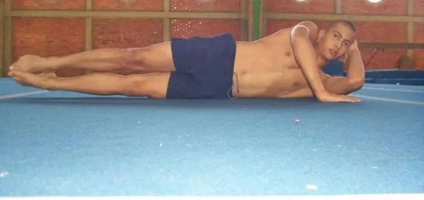 Jesús Romero durante sus años como gimnasta